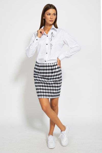 Рубашка классическая хлопковая приталенного силуэта Kivviwear 4099.03 - фото 2