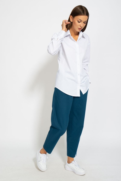 Рубашка классическая хлопковая приталенного кроя Kivviwear 4099.04 - фото 7
