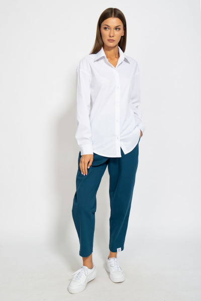 Рубашка классическая хлопковая приталенного кроя Kivviwear 4099.04 - фото 5