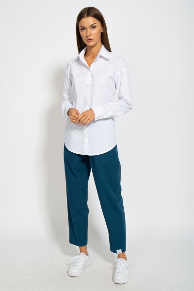 Рубашка классическая хлопковая приталенного кроя Kivviwear 4099.04 - фото 3