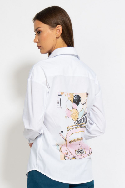 Рубашка классическая хлопковая приталенного кроя Kivviwear 4099.04 - фото 1