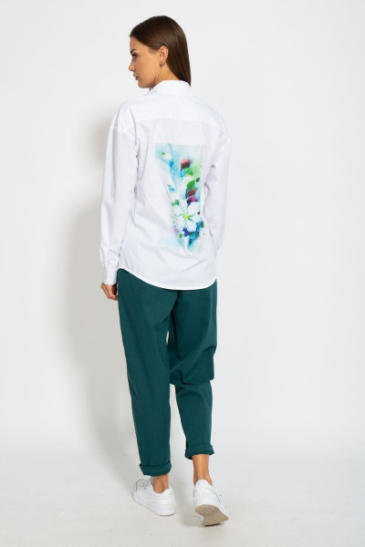 Рубашка классическая хлопковая приталенного кроя Kivviwear 4099.05 - фото 11