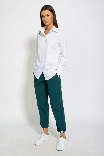 Рубашка классическая хлопковая приталенного кроя Kivviwear 4099.05 - фото 8