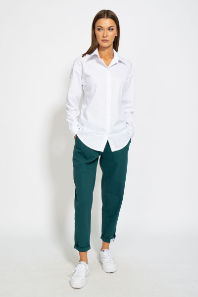 Рубашка классическая хлопковая приталенного кроя Kivviwear 4099.05 - фото 7