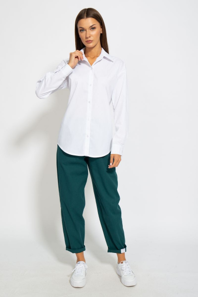 Рубашка классическая хлопковая приталенного кроя Kivviwear 4099.05 - фото 3