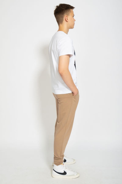 Футболка из трикотажа хлопок для комфортных повседневных образов Kivviwear 1010.01 - фото 7