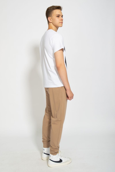 Футболка из трикотажа хлопок для повседневного стиля Kivviwear 1010.02 - фото 8