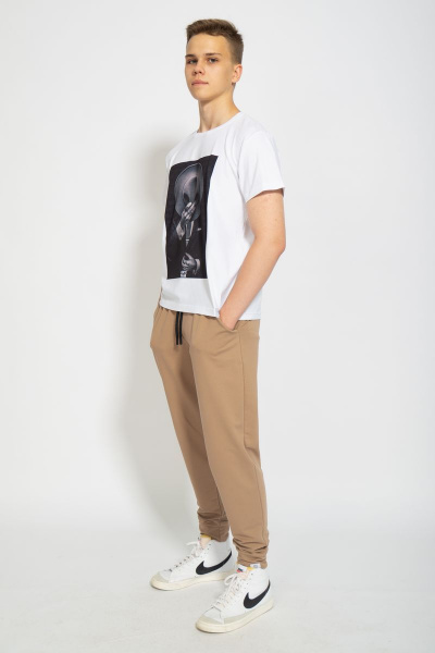 Футболка из трикотажа хлопок для повседневного стиля Kivviwear 1010.02 - фото 3