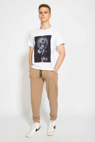 Футболка из трикотажа хлопок для повседневного стиля Kivviwear 1010.02 - фото 2