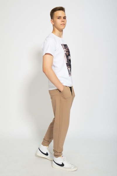 Футболка из трикотажа хлопок для комфортных образов Kivviwear 1010.03 - фото 4