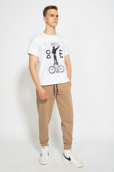 Футболка из трикотажа хлопок для ежедневных лугов Kivviwear 1010.04 - фото 4