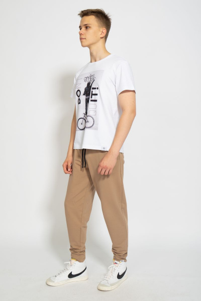 Футболка из трикотажа хлопок для ежедневных лугов Kivviwear 1010.04 - фото 3