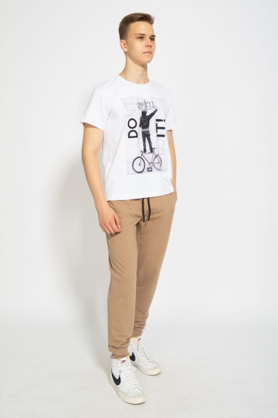 Футболка из трикотажа хлопок для ежедневных лугов Kivviwear 1010.04 - фото 2