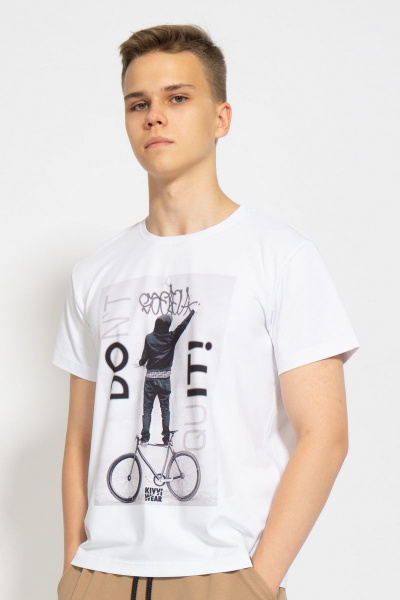 Футболка из трикотажа хлопок для ежедневных лугов Kivviwear 1010.04 - фото 1