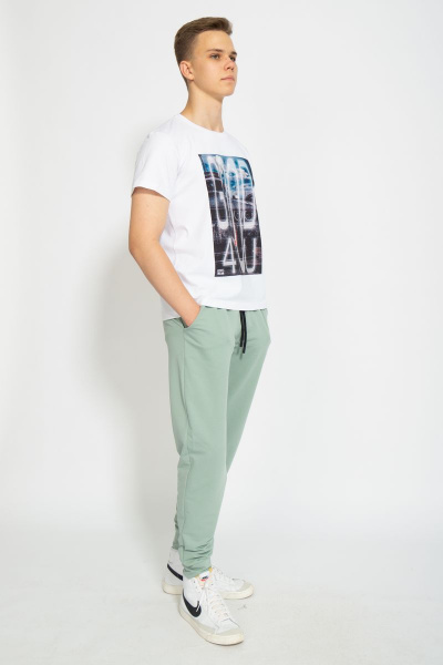 Футболка из трикотажа хлопок для комфортного повседневного образа Kivviwear 1010.05 - фото 5