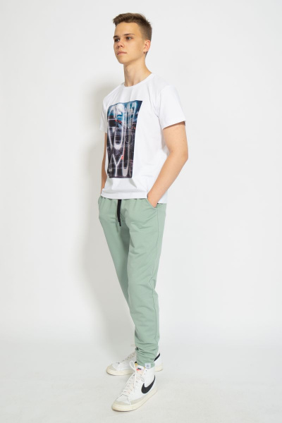 Футболка из трикотажа хлопок для комфортного повседневного образа Kivviwear 1010.05 - фото 4