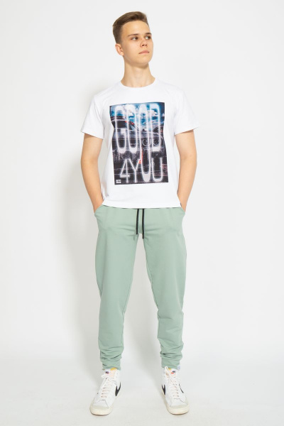 Футболка из трикотажа хлопок для комфортного повседневного образа Kivviwear 1010.05 - фото 2