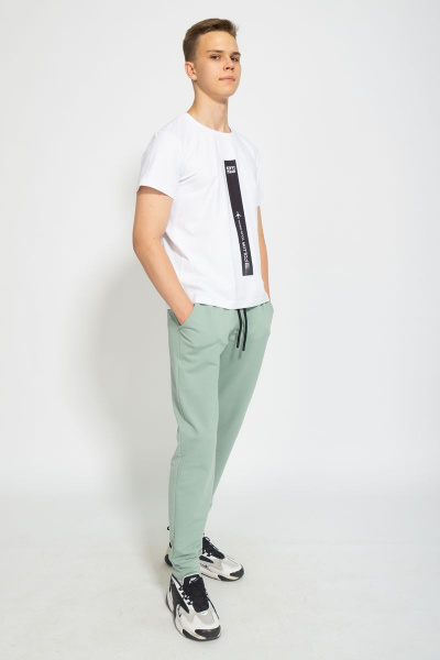 Футболка из трикотажа хлопок для ежедневного стиля Kivviwear 1010.06 - фото 5