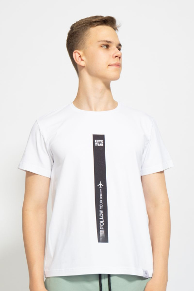 Футболка из трикотажа хлопок для ежедневного стиля Kivviwear 1010.06 - фото 1