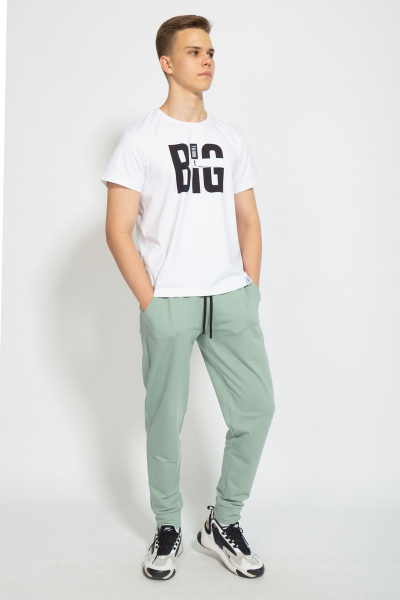 Футболка из трикотажа хлопок для повседневных образов Kivviwear 1010.07 - фото 7