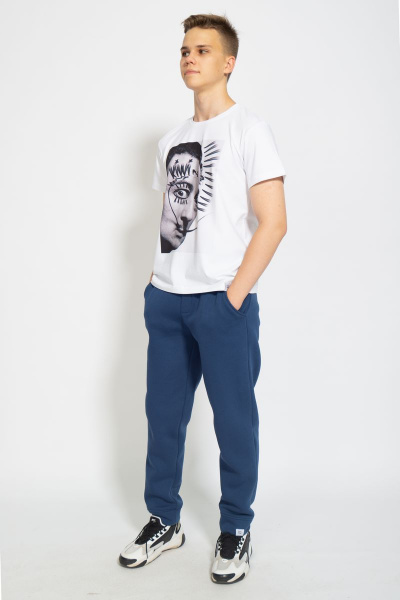 Футболка мужская круглогодичная из хлопка на каждый день Kivviwear 1010.08 - фото 8