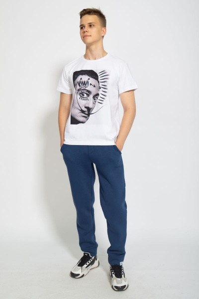 Футболка мужская круглогодичная из хлопка на каждый день Kivviwear 1010.08 - фото 4