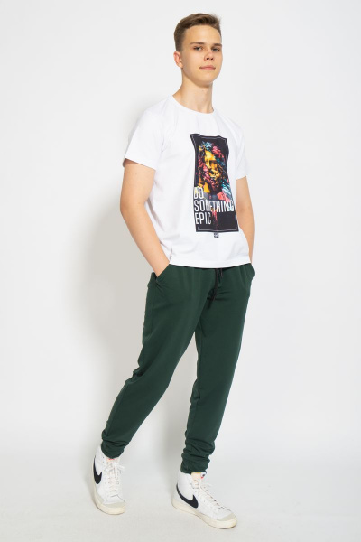 Футболка мужская классического кроя из хлопка Kivviwear 1010.09 - фото 7