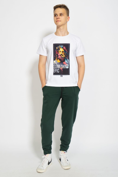 Футболка мужская классического кроя из хлопка Kivviwear 1010.09 - фото 4