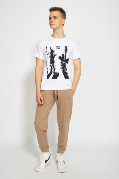 Футболка классическая из хлопка с цифровым принтом Kivviwear 1010.10 - фото 5