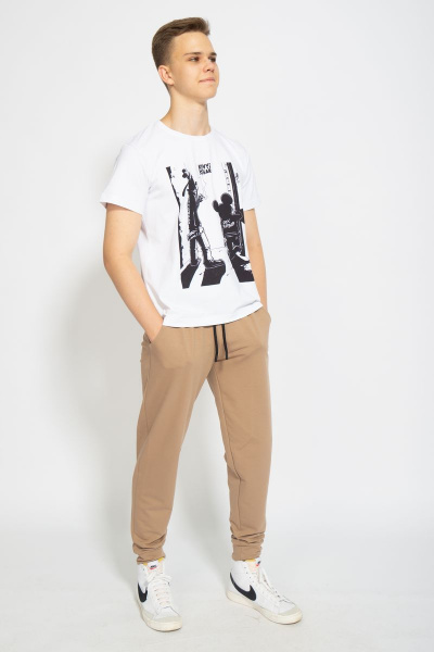 Футболка классическая из хлопка с цифровым принтом Kivviwear 1010.10 - фото 2