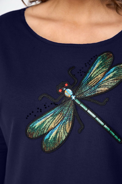 Трикотажное платье со спущенным рукавом в спортивном стиле Solomeya Lux 938А - фото 3