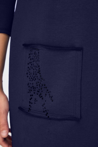 Трикотажное платье со спущенным рукавом в спортивном стиле Solomeya Lux 938А - фото 2