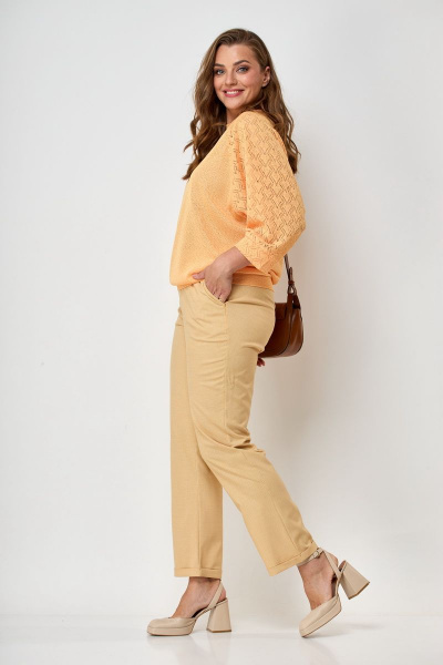 Брюки, джемпер Michel chic 1313 оранжевый - фото 6