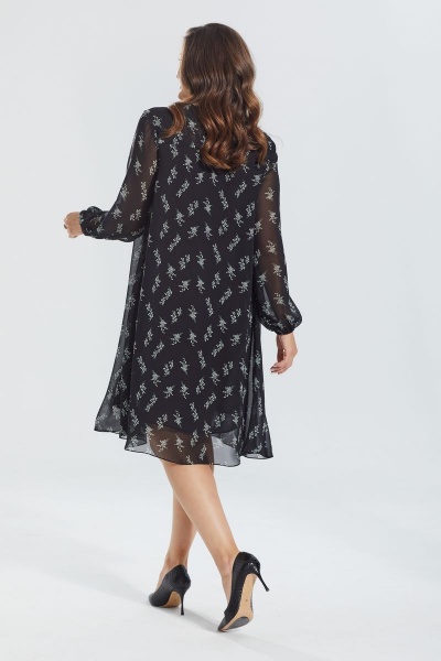 Платье MALI 422-076 ландыш_черный - фото 2