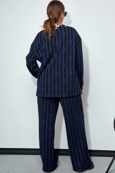 Брюки, джемпер SOVA 11192 черно-синий - фото 7