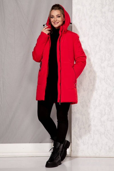 Куртка Beautiful&Free 4083 красный - фото 4
