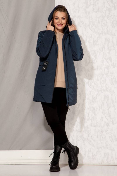 Куртка Beautiful&Free 4083 темно-синий - фото 5