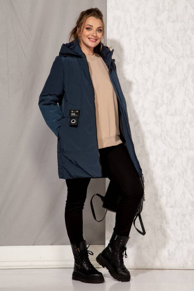 Куртка Beautiful&Free 4083 темно-синий - фото 4