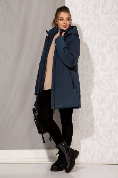 Куртка Beautiful&Free 4083 темно-синий - фото 3