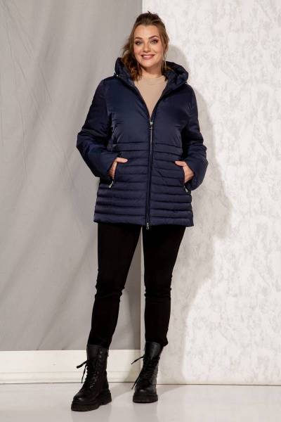 Куртка Beautiful&Free 4086 темно-синий - фото 4