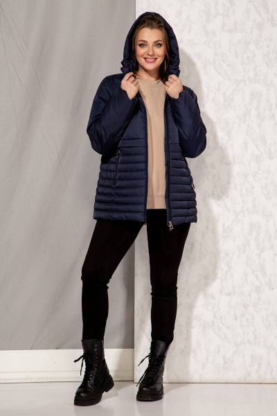 Куртка Beautiful&Free 4086 темно-синий - фото 3