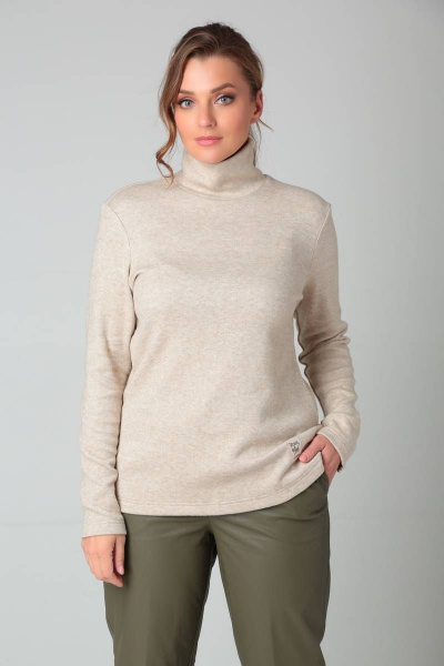 Водолазка Bliss 8045 бежевый - фото 5