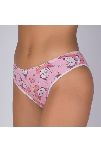 Трусы из эластичного хлопкового трикотажа и кружева Verally 101-8 единорожки - фото 3