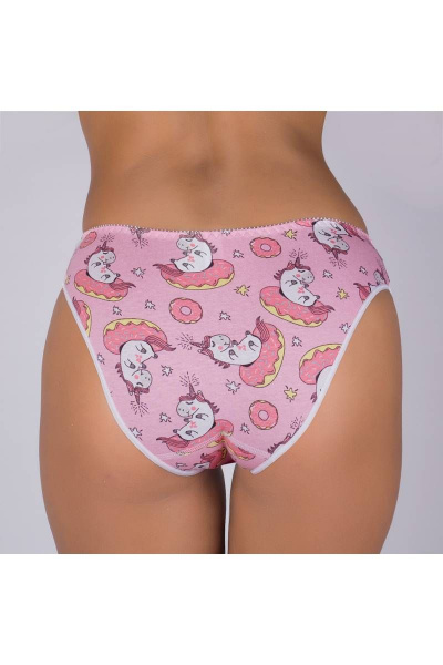 Трусы из эластичного хлопкового трикотажа и кружева Verally 101-8 единорожки - фото 2