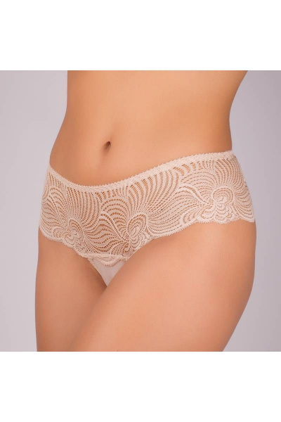Трусы-стринги из эластичного кружева и полотна Verally 1014-3 серебристый пион - фото 3