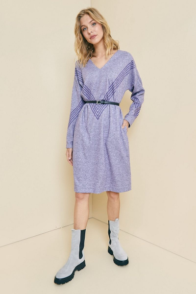 Демисезонное платье из шифона с валанами Art Ribbon M3757P - фото 2