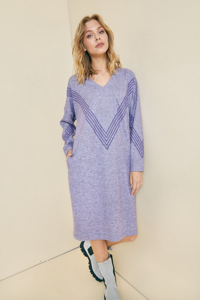 Демисезонное платье из шифона с валанами Art Ribbon M3757P - фото 1