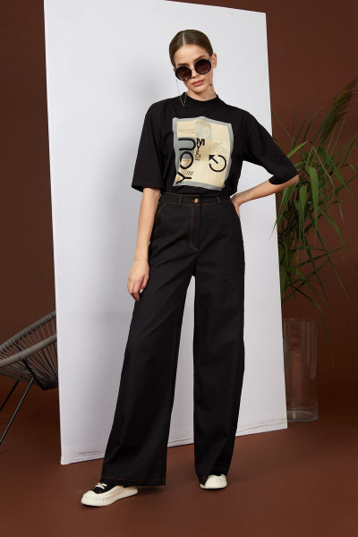 Брюки, жакет Rivoli 8026+5146 черный - фото 3