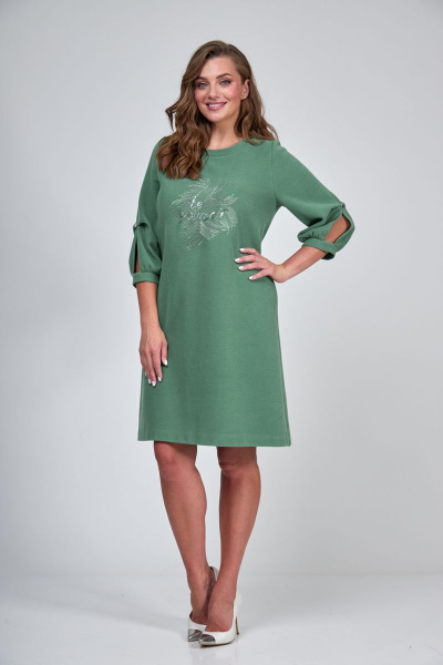 Платье TAiER 1119 малахит - фото 4