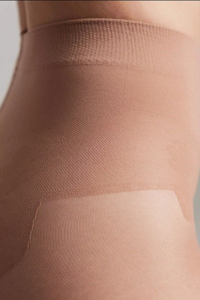 Круглогодичные бежевые имитирующие ажурные колготки BIKINI CONTE Bikini_40_Bronz - фото 3